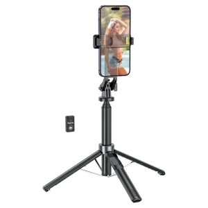 מוט סלפי חצובה עם שלט לטלפון למצלמה