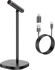 מיקרופון למחשב 360 מפחית רעשים Desktop USB-C Mic לסטרימינג