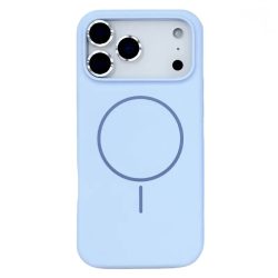 כיסוי קטיפה iPhone 17 Pro Magsafe תכלת