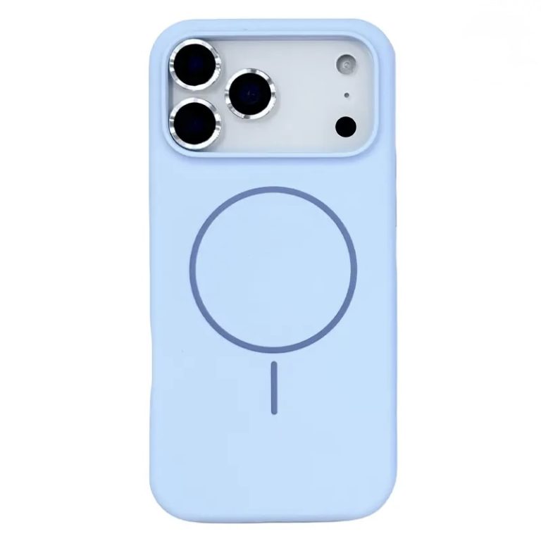 כיסוי קטיפה iPhone 17 Pro Magsafe תכלת